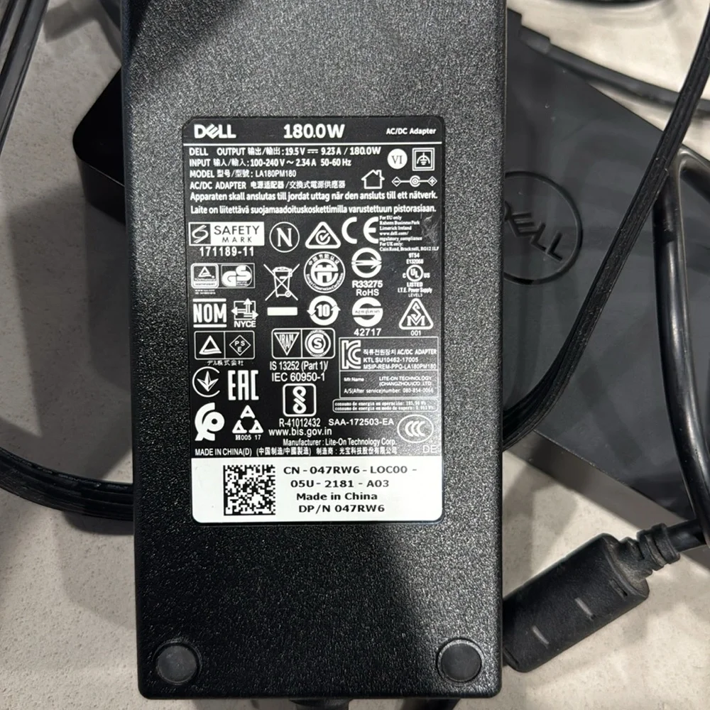 Dell docking station with charger.